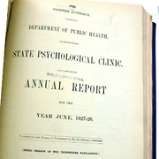 Annual Report for the Year June, 1927-28 [State Psychological Clinic]